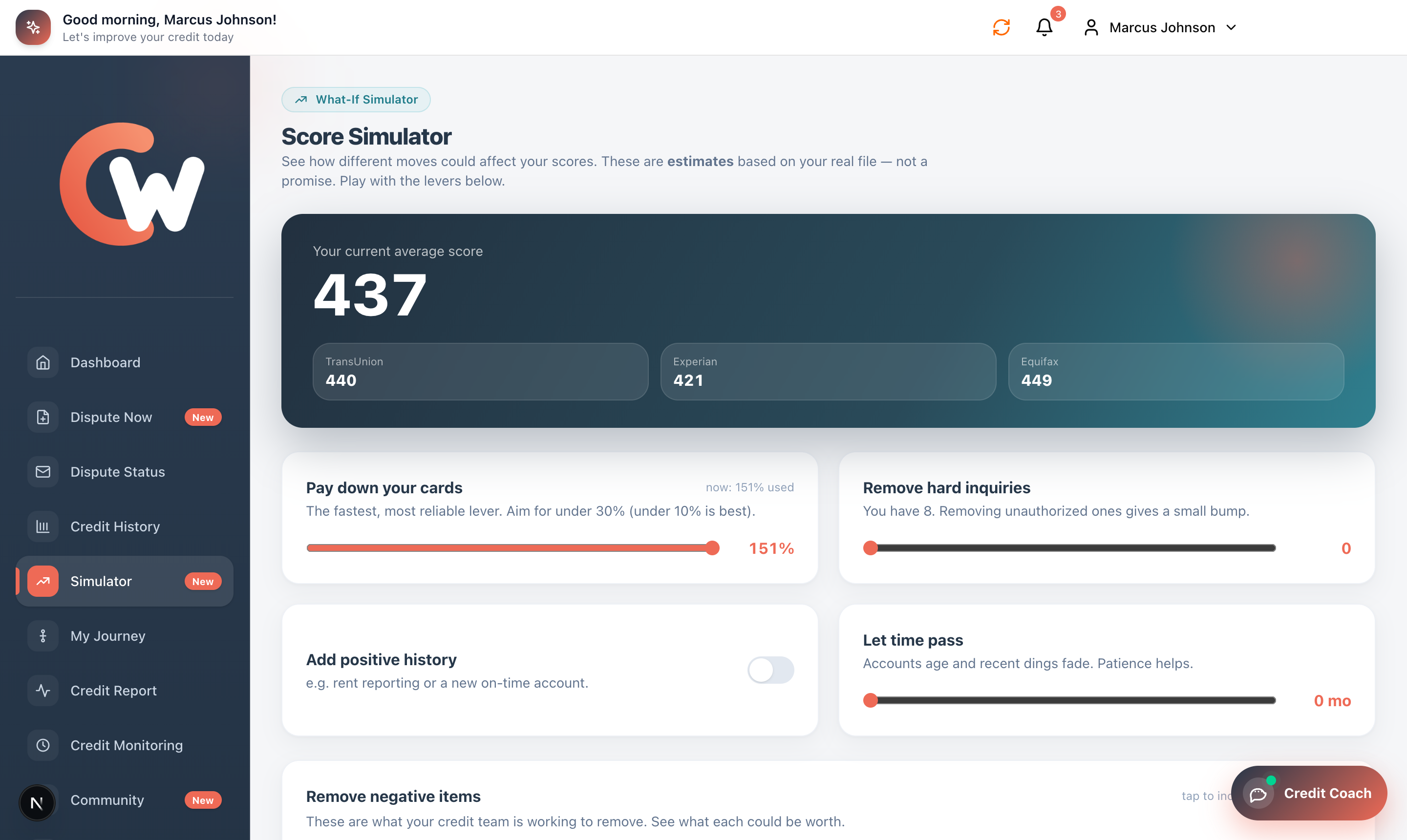 Score simulator